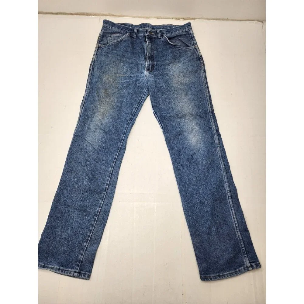 Wrangler 8585ASW Vintage Cowboy Cut Blue Jeans 34x32 Medium Wash